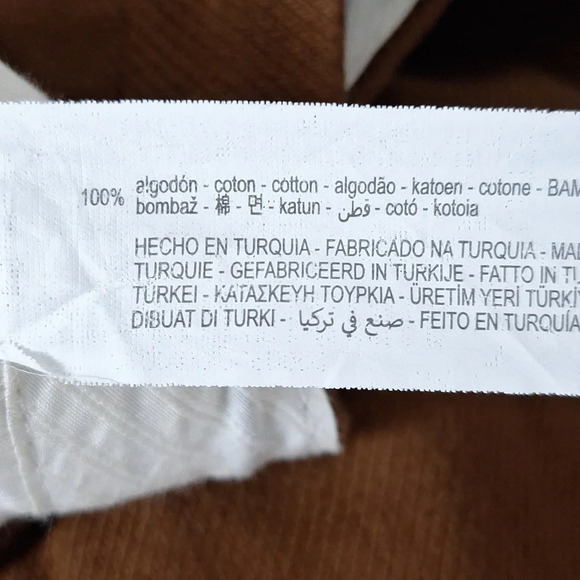 Zara Brown Bohemian Baggy High Rise Tapered Leg Trouser Pants Size M - Picture 12 of 12